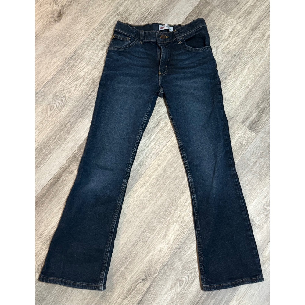 Wrangler Kids Classic Boot Cut Dark Wash Denim Jeans - Size 12 Regular